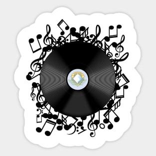 Vinyl Record Sticker